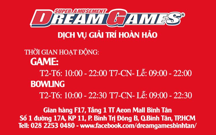 Dream Games Bowling Aeonmall Binh Tan