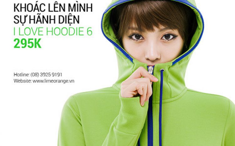 hoodie lime orange